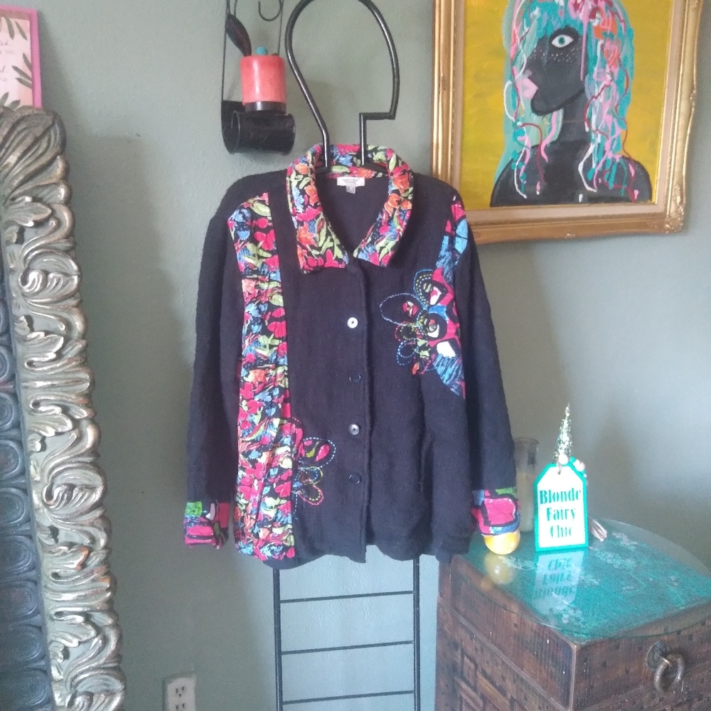 Orientique naturally  Australia  black and colorful jacket